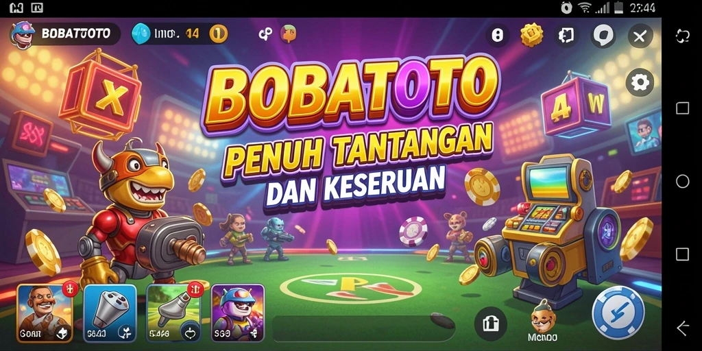 Tampilan gameplay BOBATOTO yang seru dan menantang.