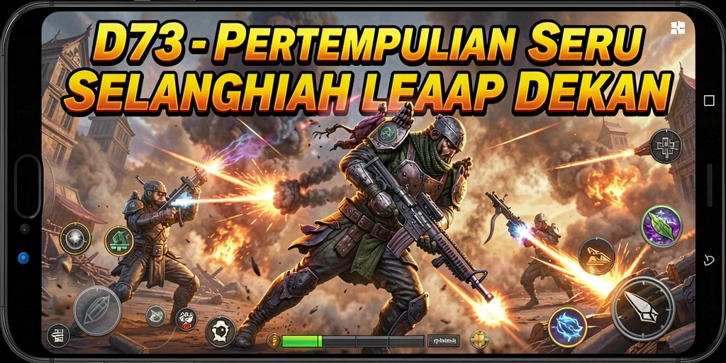 Tampilan grafis yang mendebarkan dalam gameplay D73.