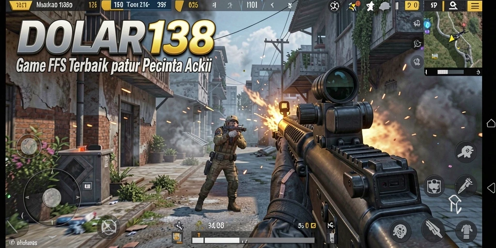 Tangkapan layar DOLAR138 menampilkan aksi gameplay FPS yang mengesankan.