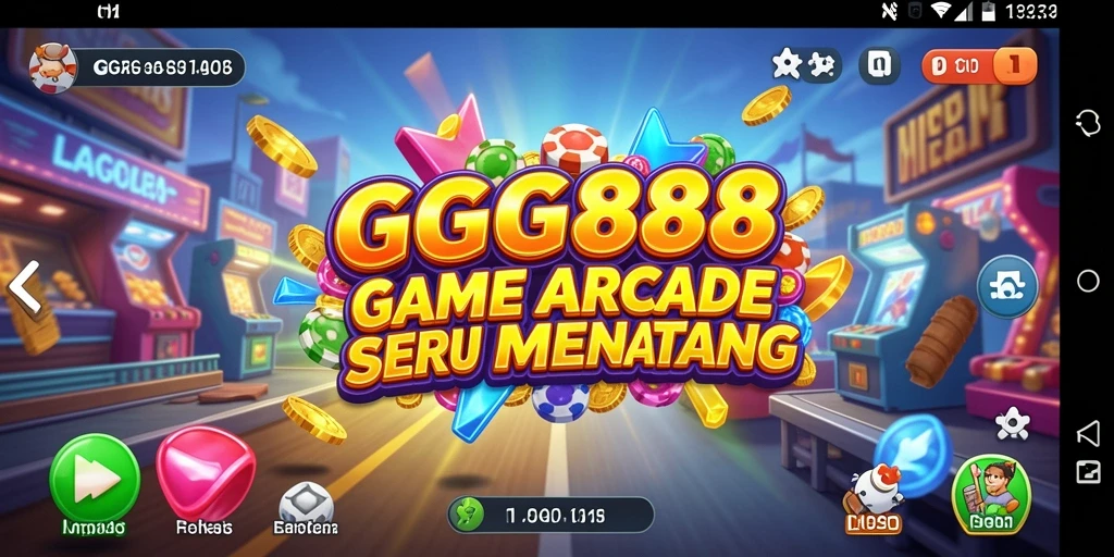 Screenshot GGG888 menampilkan gameplay Arcade yang seru dan penuh aksi.