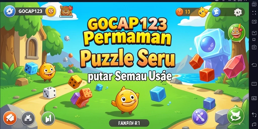 Screenshot GOCAP123 menampilkan gameplay menantang dalam puzzle.