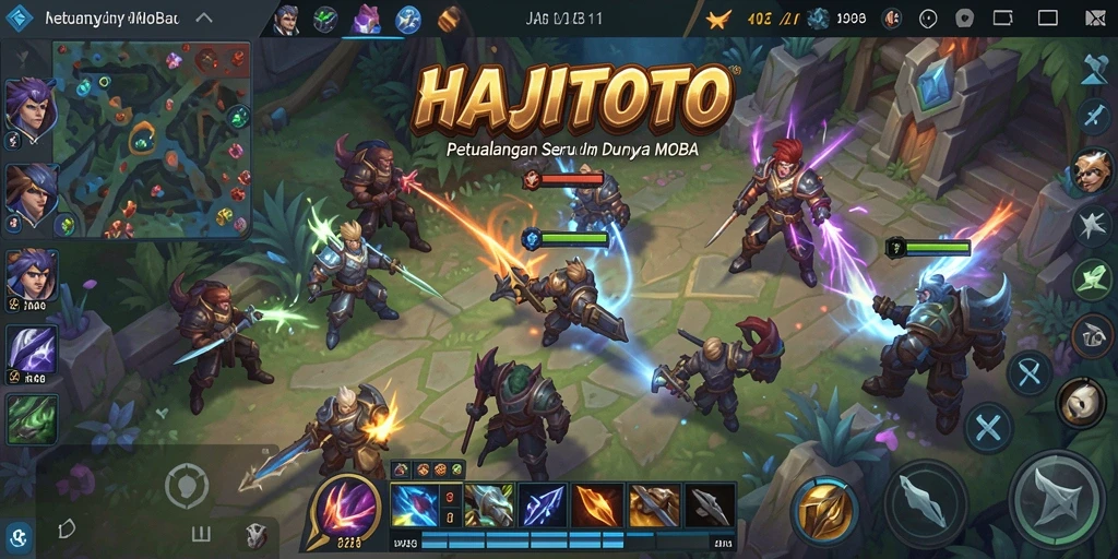 Gameplay seru di HAJITOTO dengan pertarungan tim yang intens.