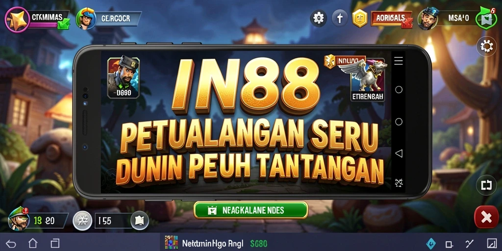 Screenshot utama IN88 menampilkan gameplay menarik dalam petualangan seru.