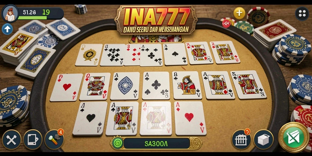 Gameplay seru dari game domino INA777 dengan desain yang menarik.
