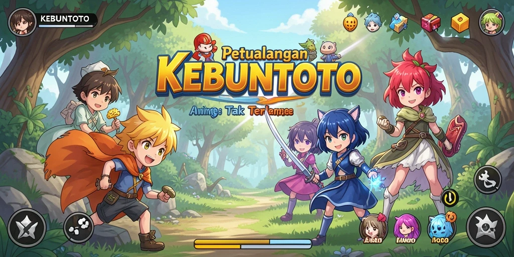 Tampilan gameplay KEBUNTOTO yang memukau dan penuh warna.