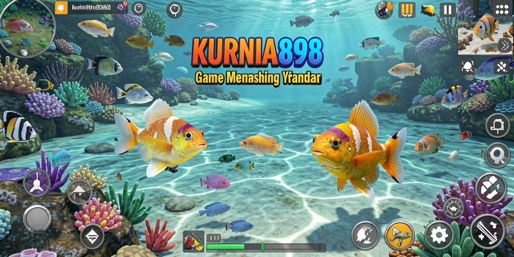 Tangkapan ikan besar dalam gameplay KURNIA898.