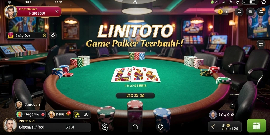 Gameplay seru dalam aplikasi Poker LINITOTO yang menghadirkan tantangan menarik.