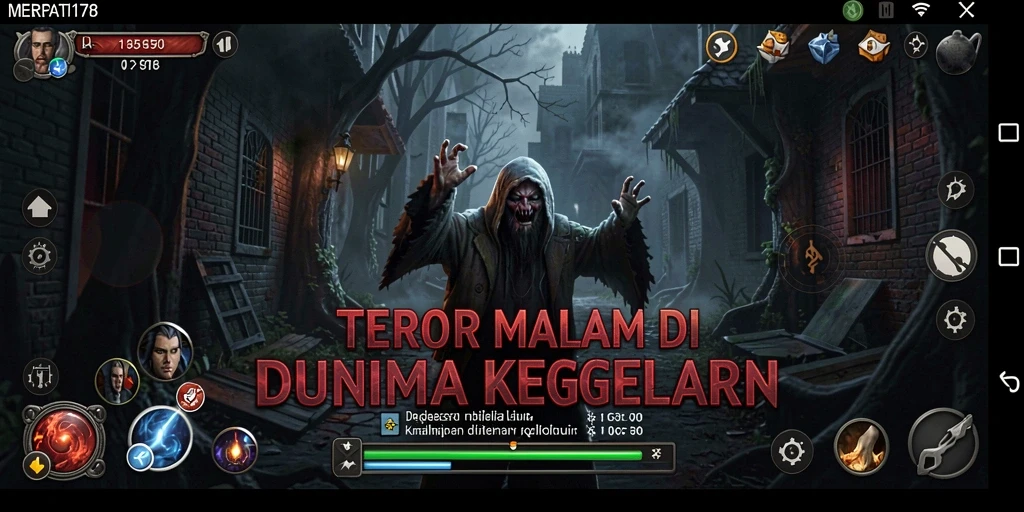 Tangkapan layar gameplay MERPATI178 menampilkan suasana Horror yang menakutkan.