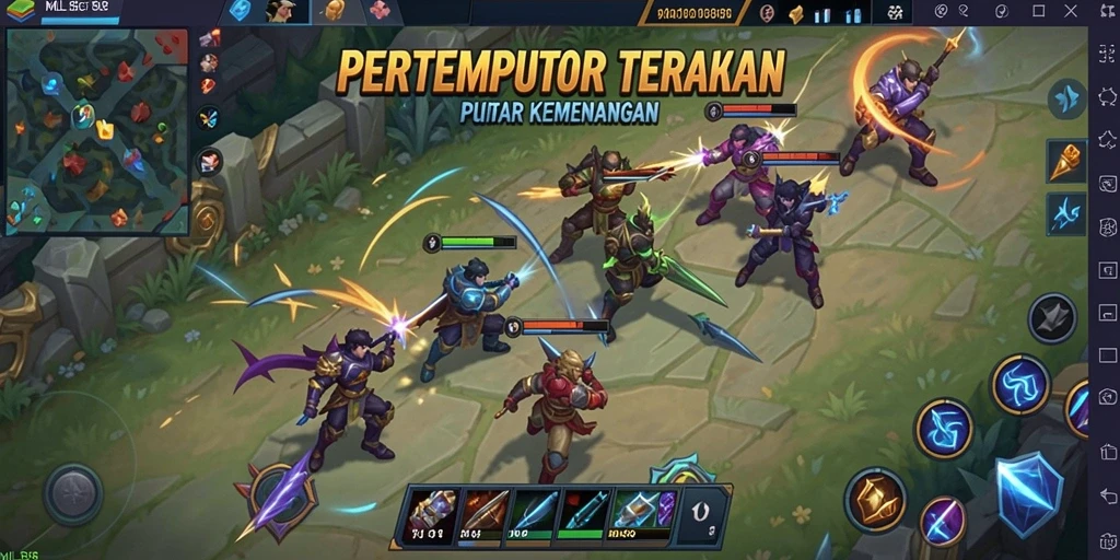 Gambaran seru dari gameplay Battle Royale di MLBB8.