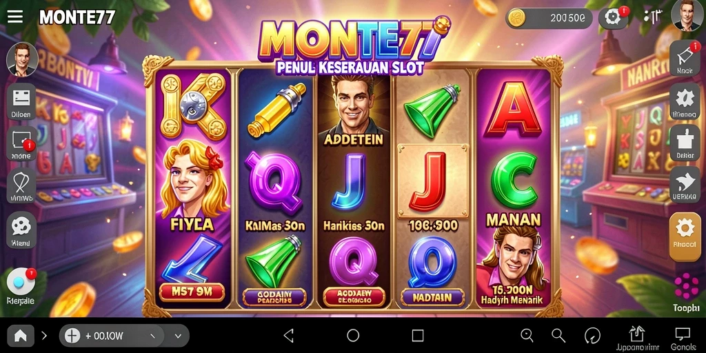 Gameplay MONTE77 yang seru dan menghibur dalam permainan slot.