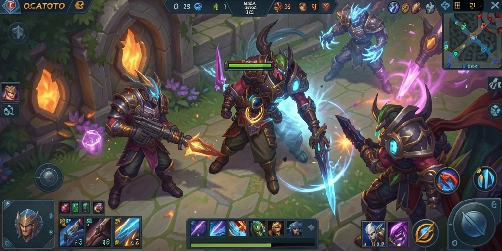 Tangkapan layar gameplay <strong>OCATOTO</strong> menampilkan aksi seru dan strategi tim.