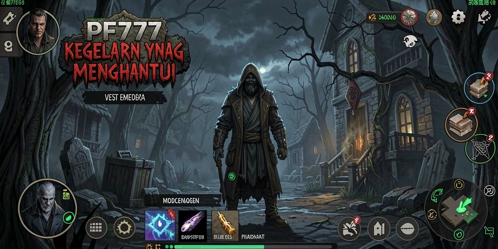 Gambar menunjukkan gameplay menegangkan dalam PF777, menjelajahi dunia horror