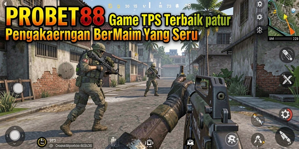 Screenshot utama PROBET88 menampilkan aksi gameplay TPS yang mendebarkan.