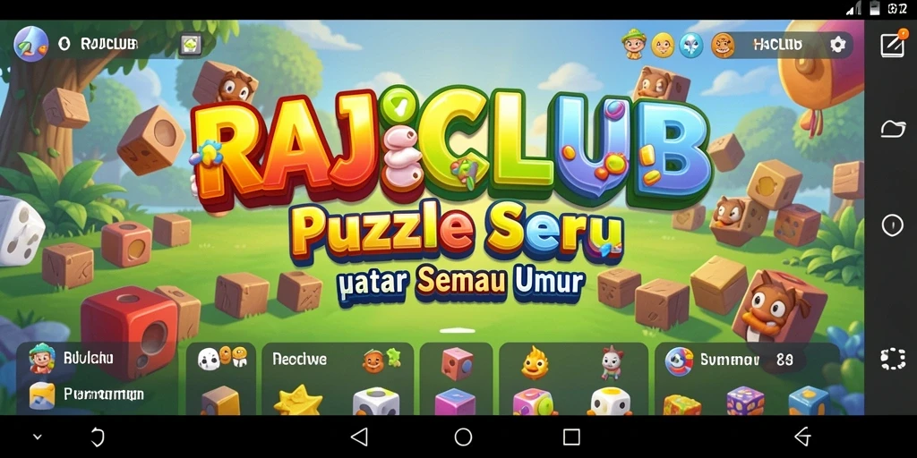Tampilan gameplay RAJACLUB yang penuh warna dan menarik.
