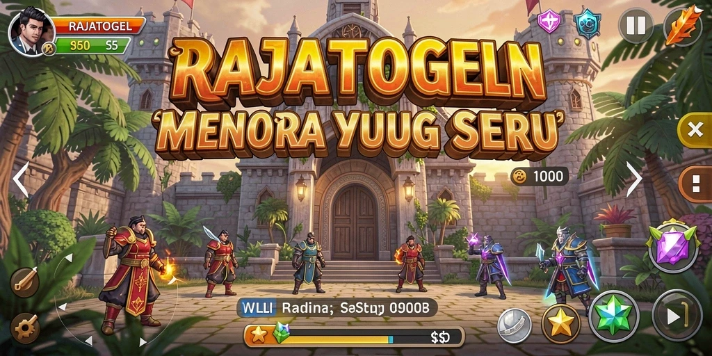 Gameplay RAJATOGEL menampilkan strategi menara yang mendebarkan.