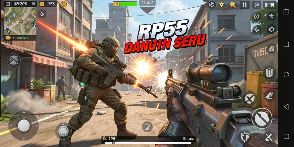 Gameplay seru dan aksi mendebarkan di RP55.