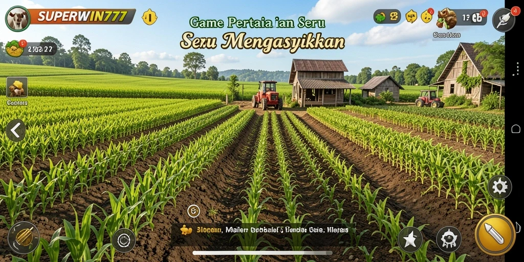 Gameplay SUPERWIN777 yang seru dan interaktif dalam bertani.