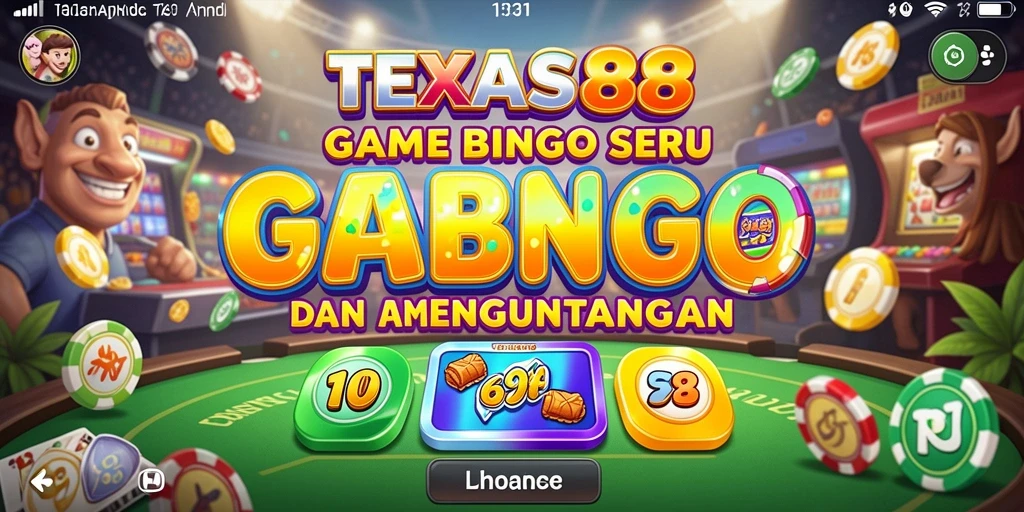 Screenshot gameplay menarik dari TEXAS88 dengan desain Bingo yang menawan.
