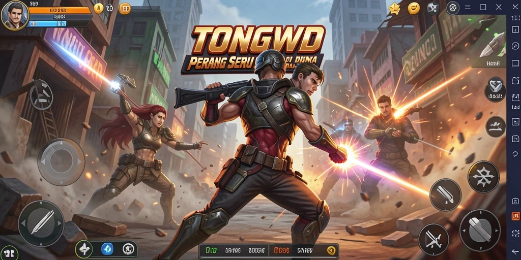 Gambaran gameplay TONGWD yang intens dan mendebarkan.