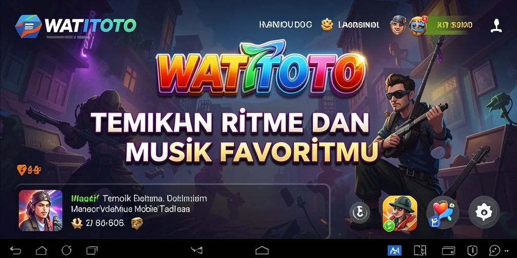 Screenshot WATITOTO menampilkan pengguna yang sedang bernyanyi dengan antarmuka yang menarik.