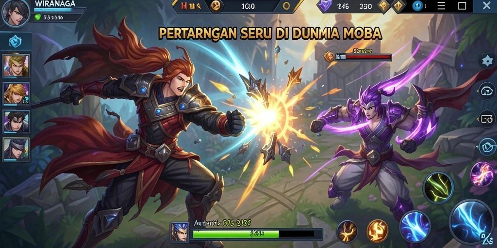 Tampilan gameplay menarik dari WIRANAGA yang penuh aksi.