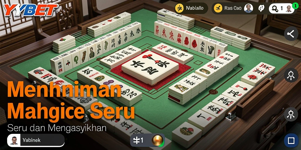 Tampilan permainan Mahjong yang seru dan menantang di YYBET.